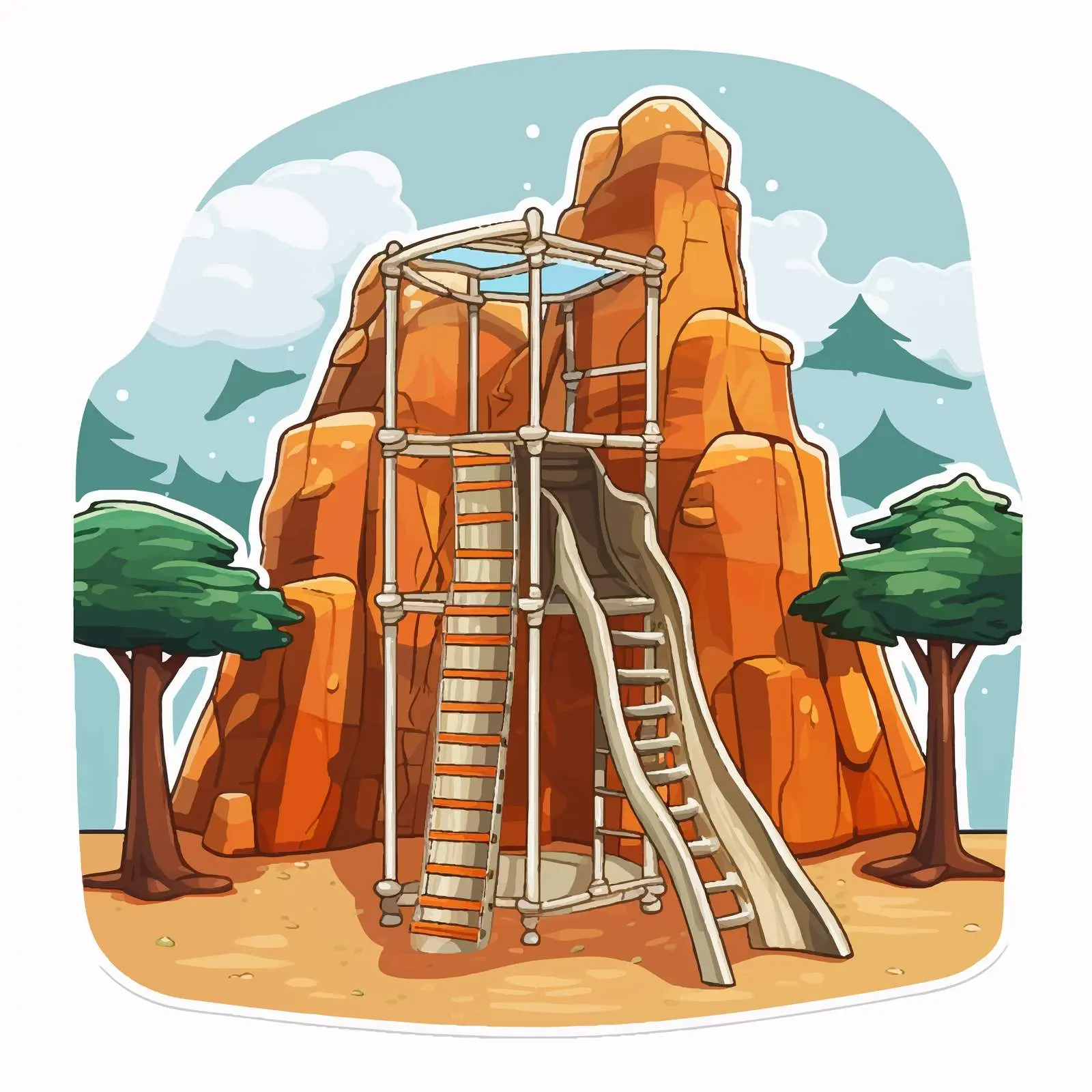 Climbing Playground Equipment Isolated Vector — free download from Dotvec