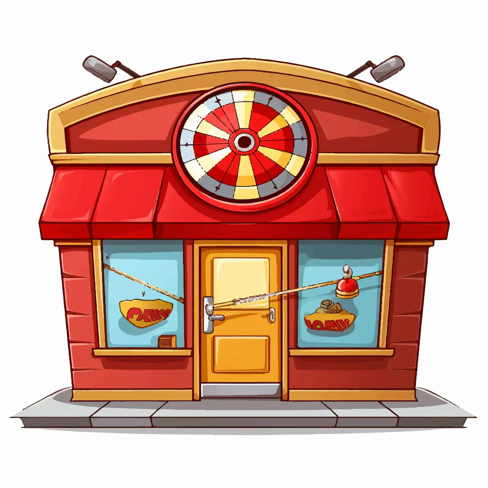 Dart Game Store Front Sticker Template — free download from Dotvec