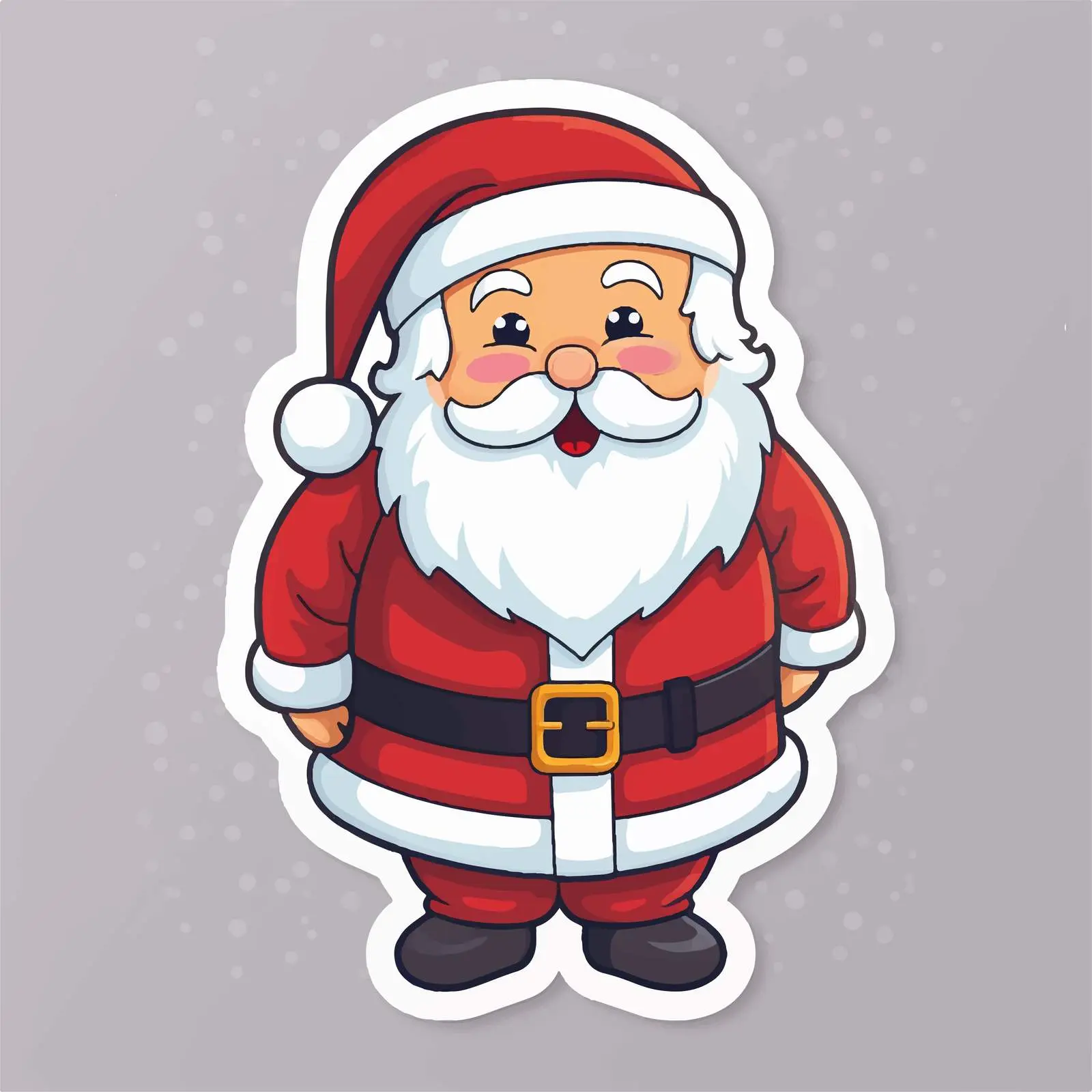 Santa Claus Cartoon Character Vector Template — free download from Dotvec