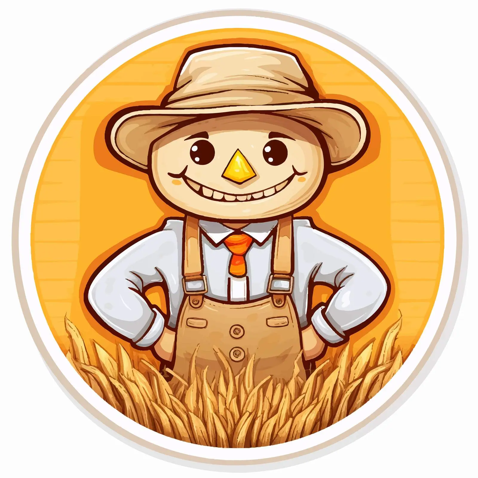 Scarecrow Farm Icon Vector Illustration — free download from Dotvec