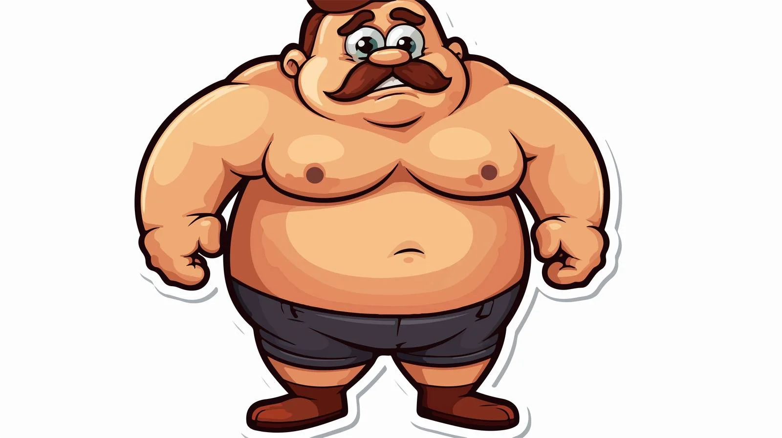 Cartoon Body Sticker Illustration — free download from Dotvec