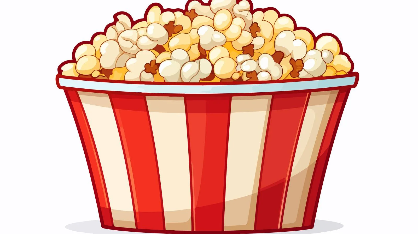 Popcorn Box Cartoon Sticker — free download from Dotvec
