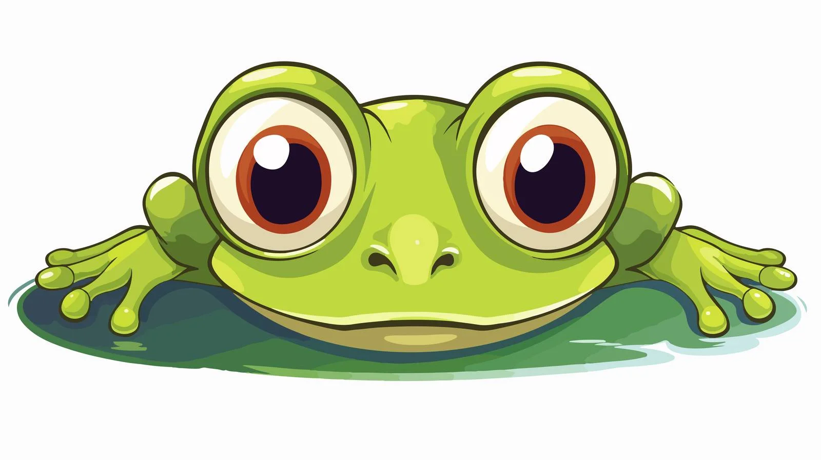 Funny Burping Frog Cartoon Sticker — free download from Dotvec