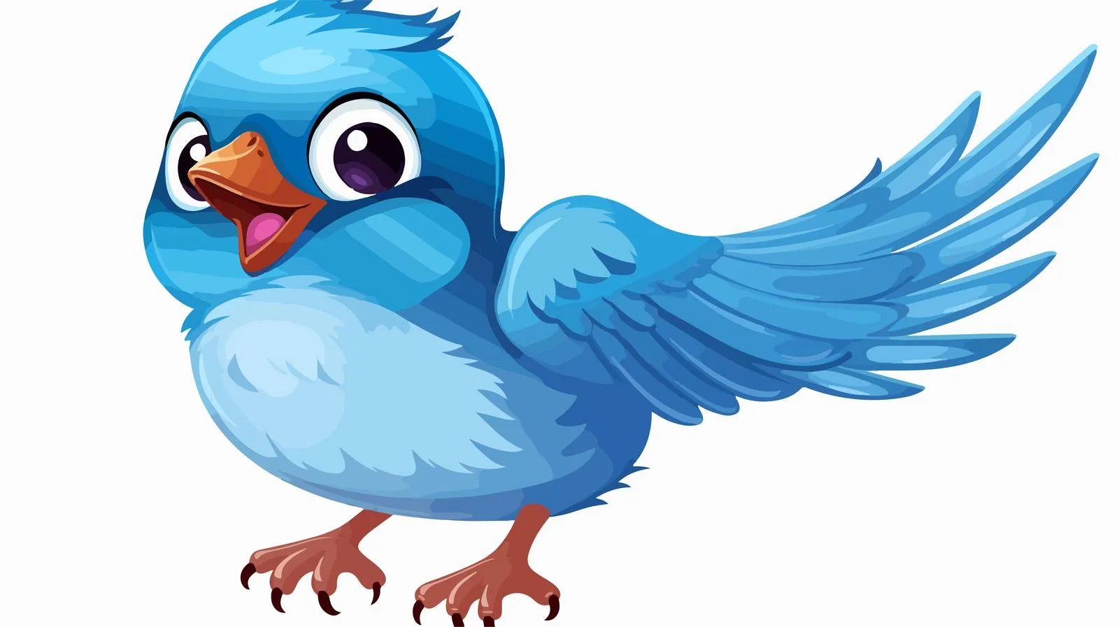Animated Bluebird Cartoon Sticker — free download from Dotvec