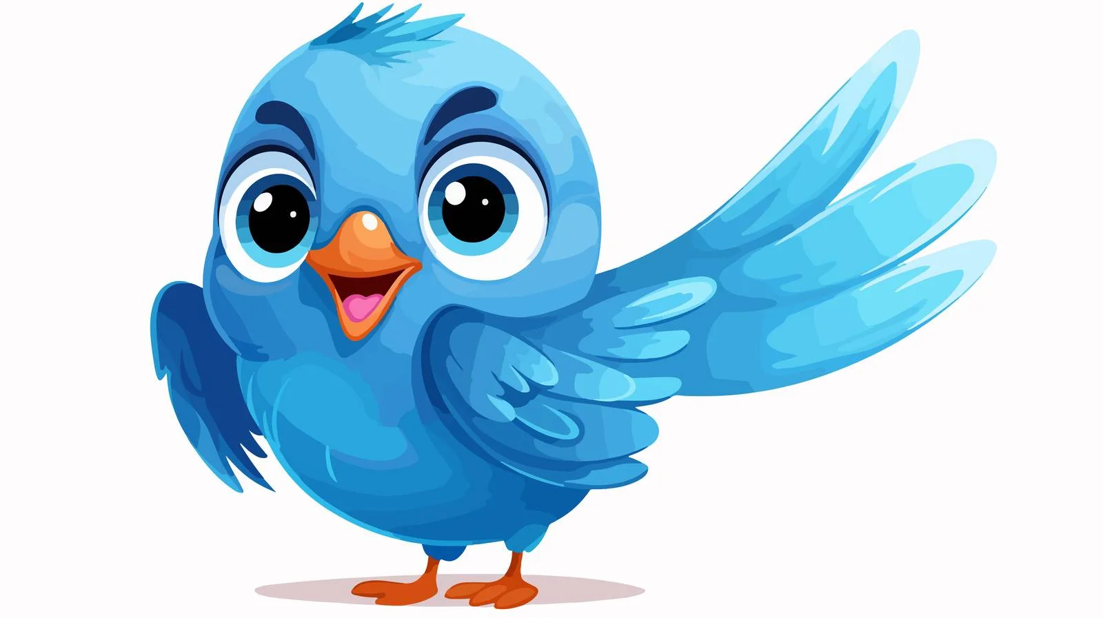 Animated Bluebird Sticker Illustration — free download from Dotvec