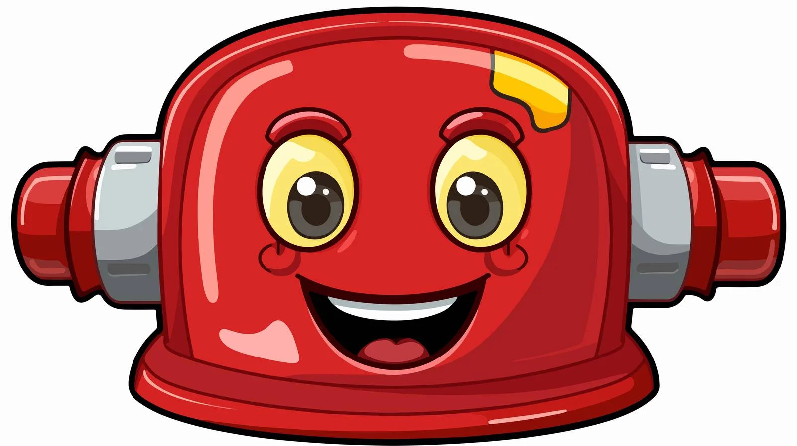 Cartoon Fire Alarm Sticker — free download from Dotvec