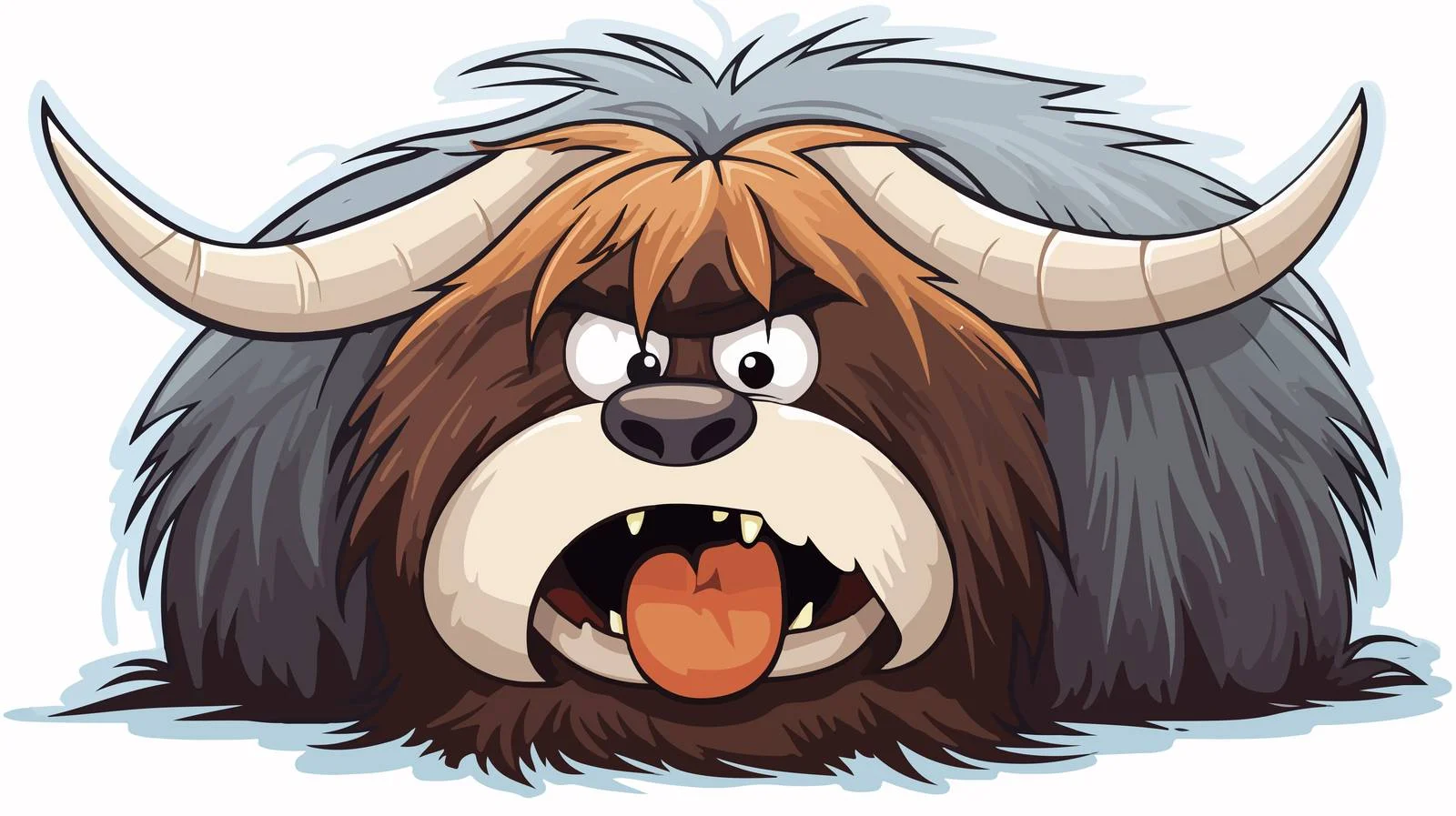 Fun Cartoon Cow Farting Sticker — free download from Dotvec