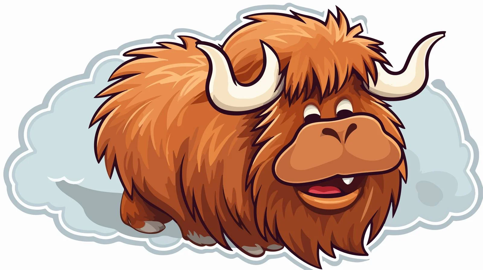 Whimsical Cow Farting Sticker — free download from Dotvec