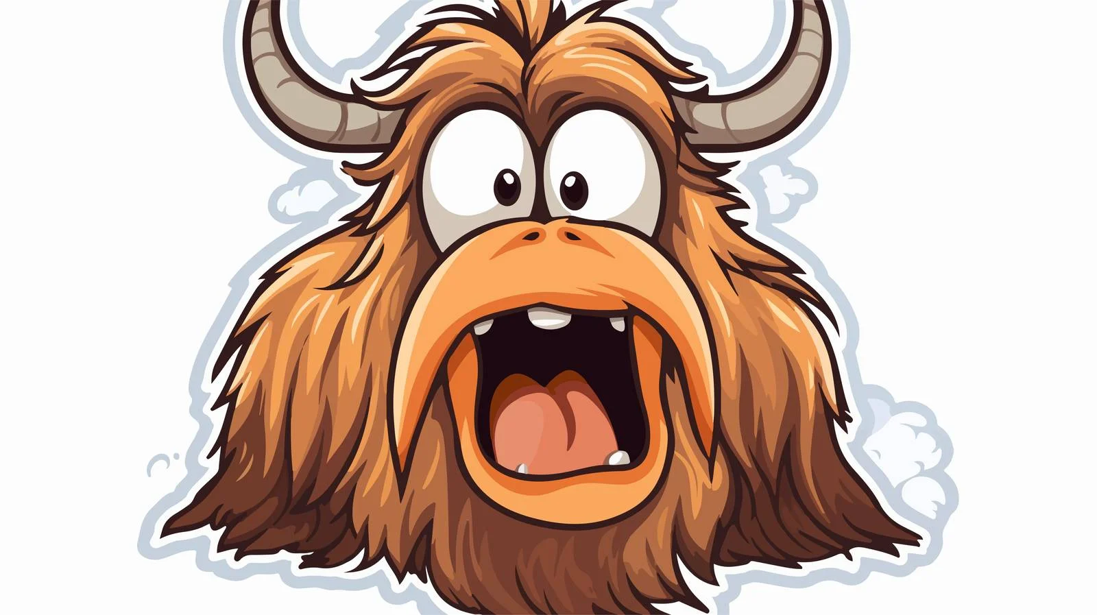 Whimsical Cow Farting Sticker Vector — free download from Dotvec