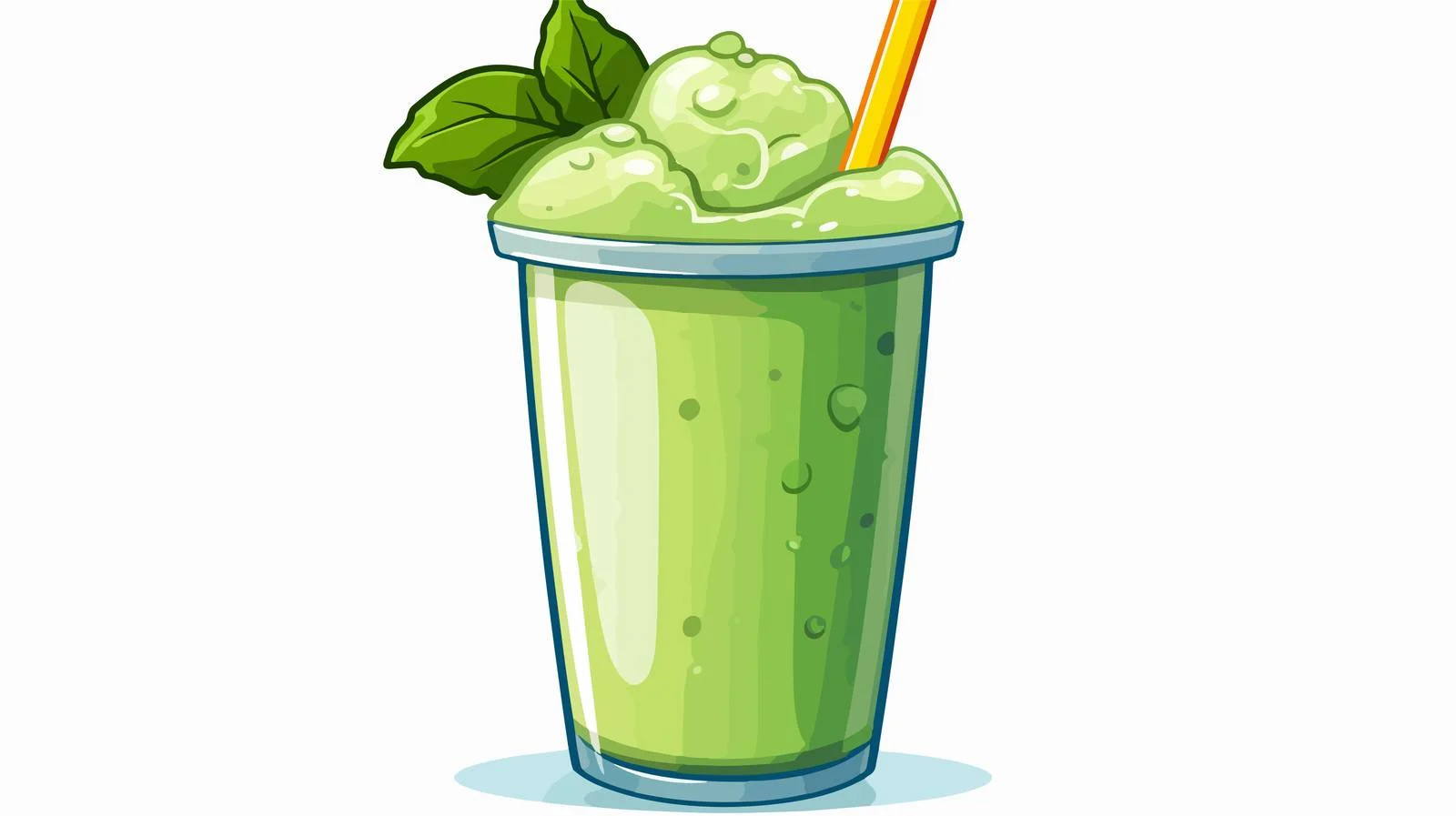 Cartoon Iced Smoothie Sticker — free download from Dotvec