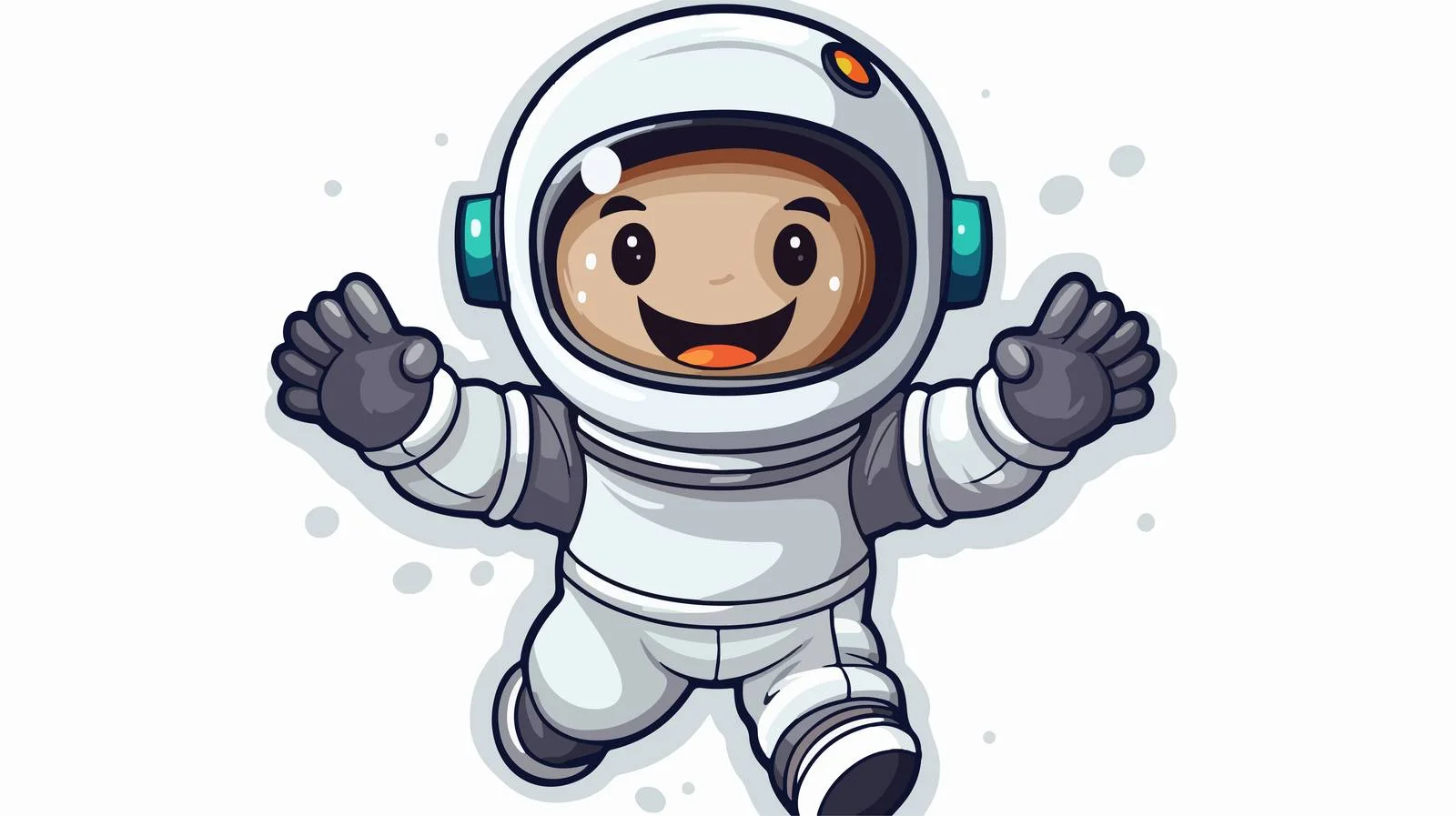 Laughing Astronaut Sticker — free download from Dotvec