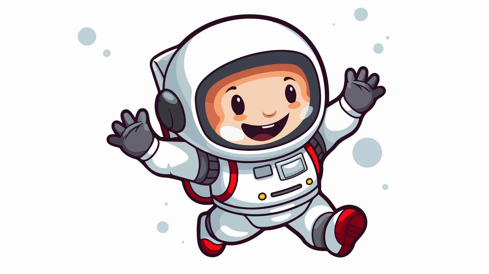 Laughing Astronaut Sticker — free download from Dotvec