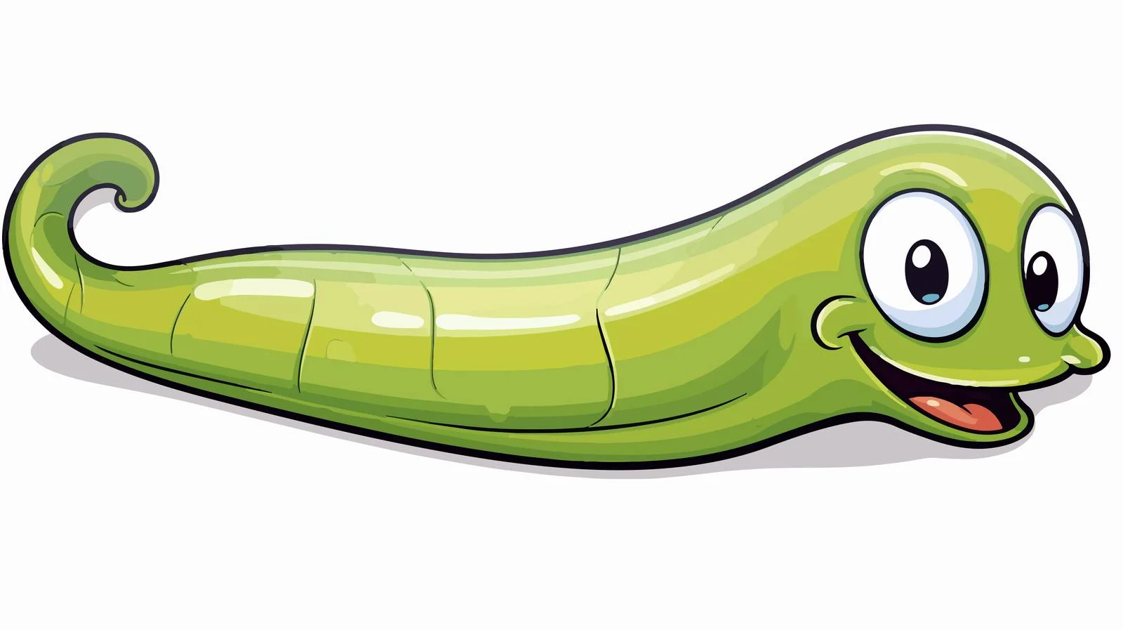 Cartoon Leech Sticker — free download from Dotvec