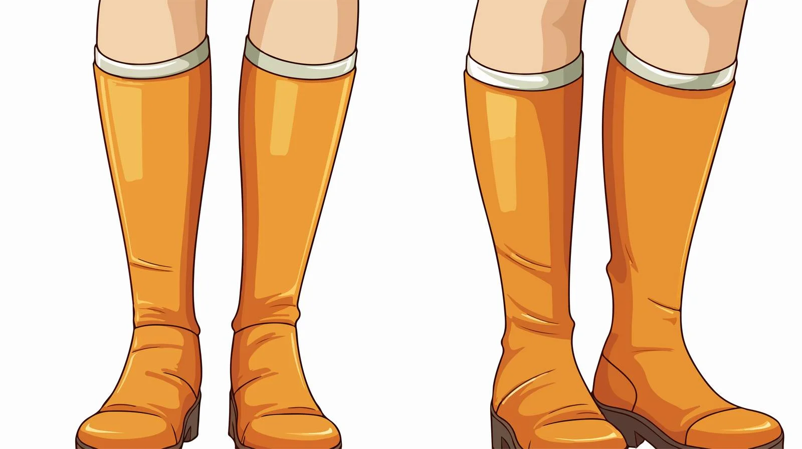 Cartoon Legs Sticker Vector Illustration — free download from Dotvec