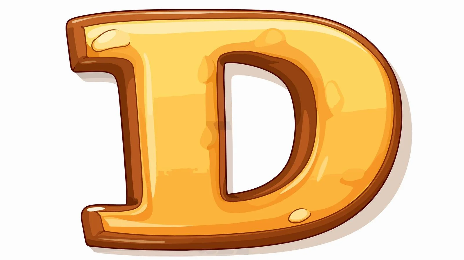 Cartoon Letter Sticker Illustration — free download from Dotvec