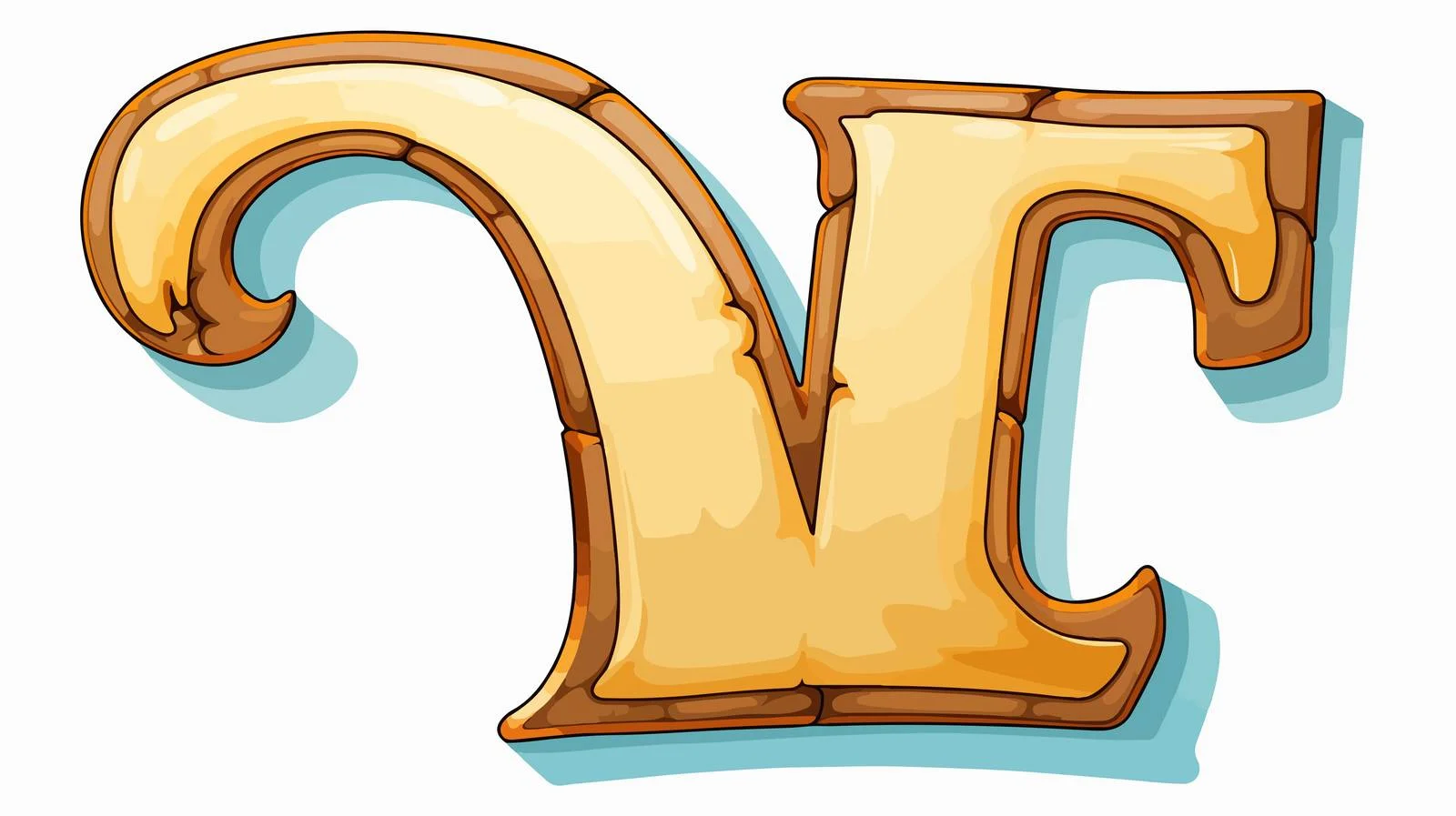 Cartoon Letter Sticker Illustration — free download from Dotvec