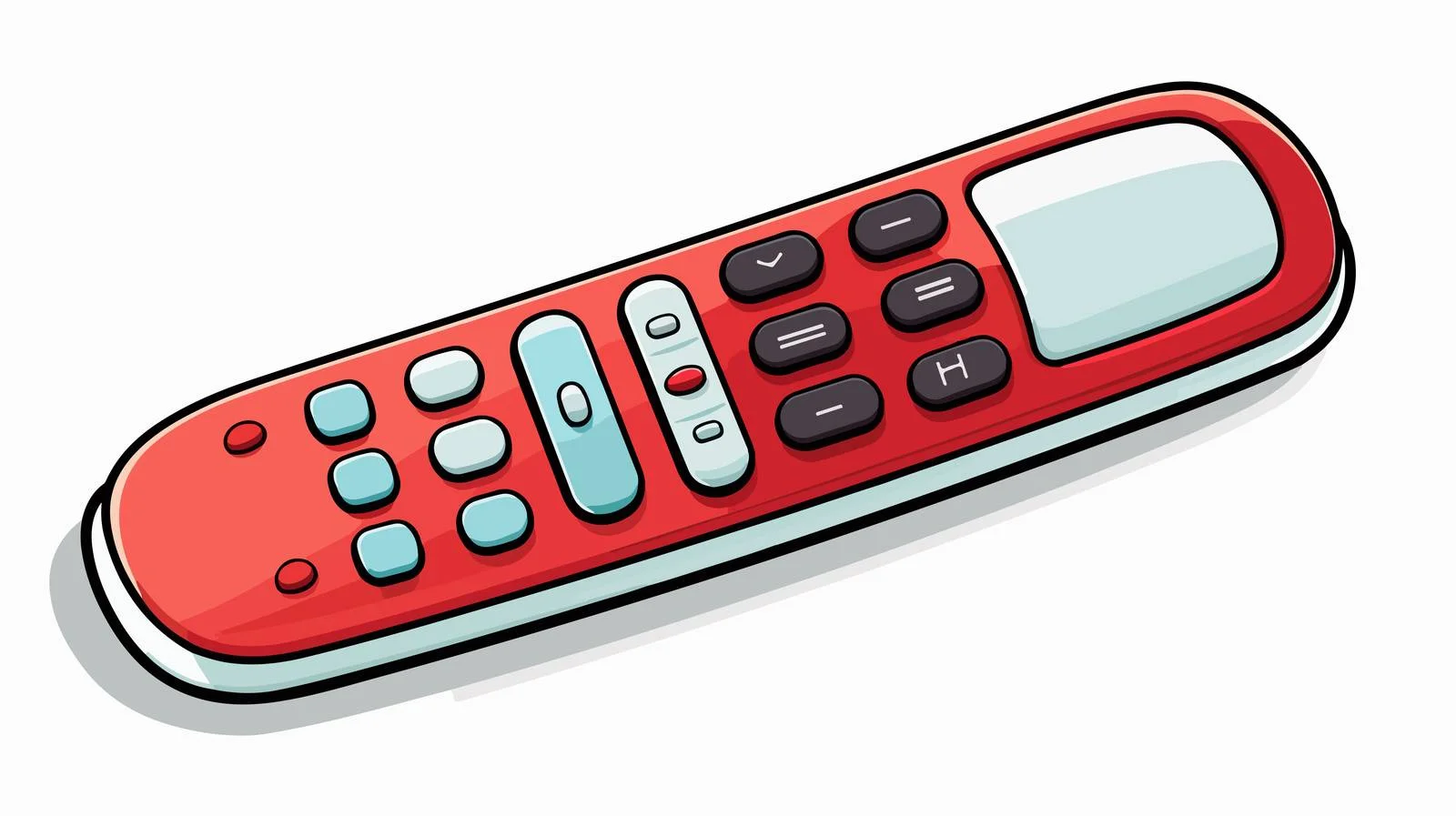 Cartoon Remote Control Sticker — free download from Dotvec