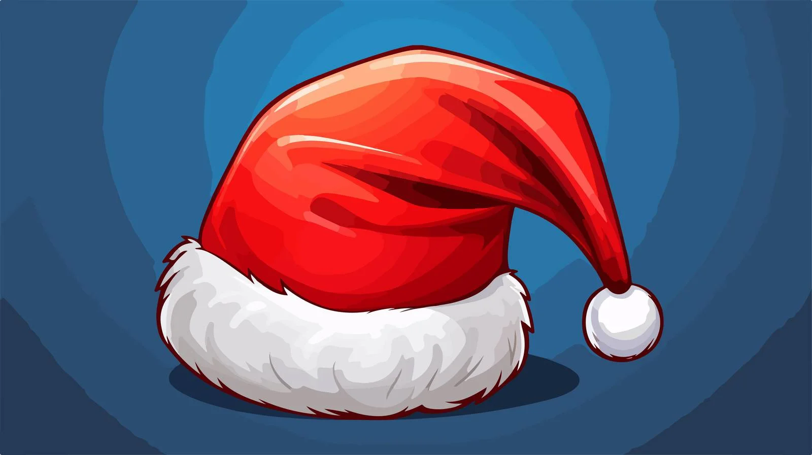 Santa Hat Cartoon Sticker — free download from Dotvec