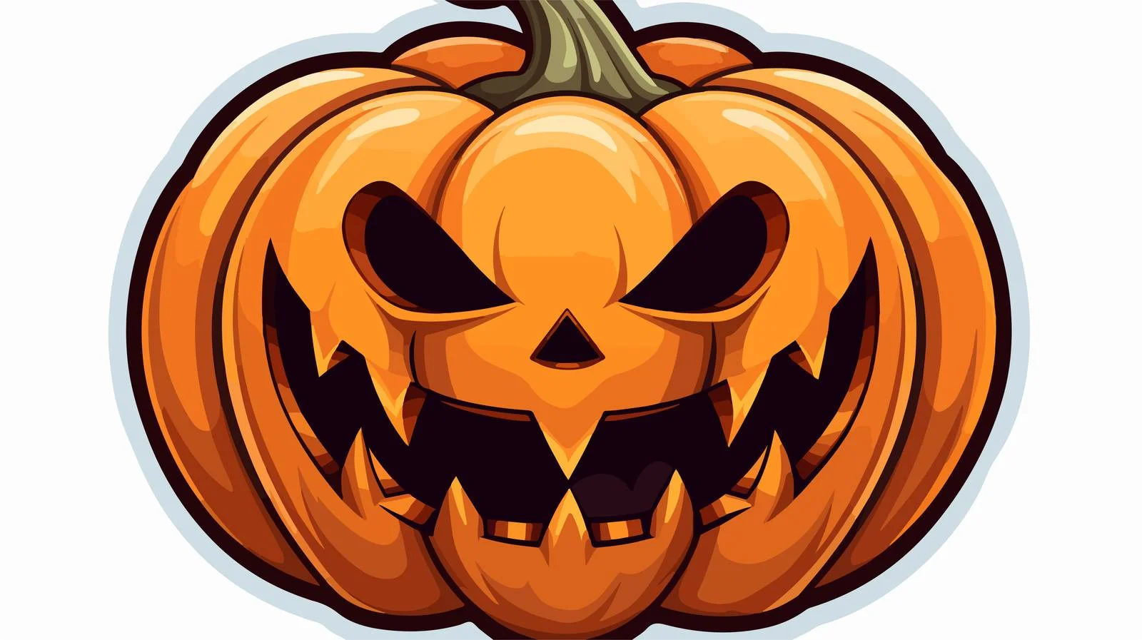 Spooky Pumpkin Sticker — free download from Dotvec