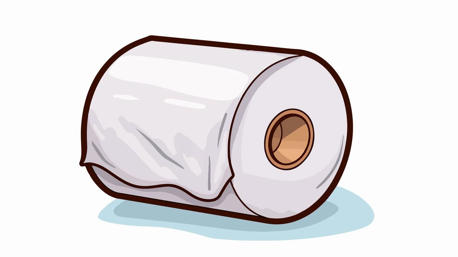 Toilet Paper Cartoon Sticker — free download from Dotvec