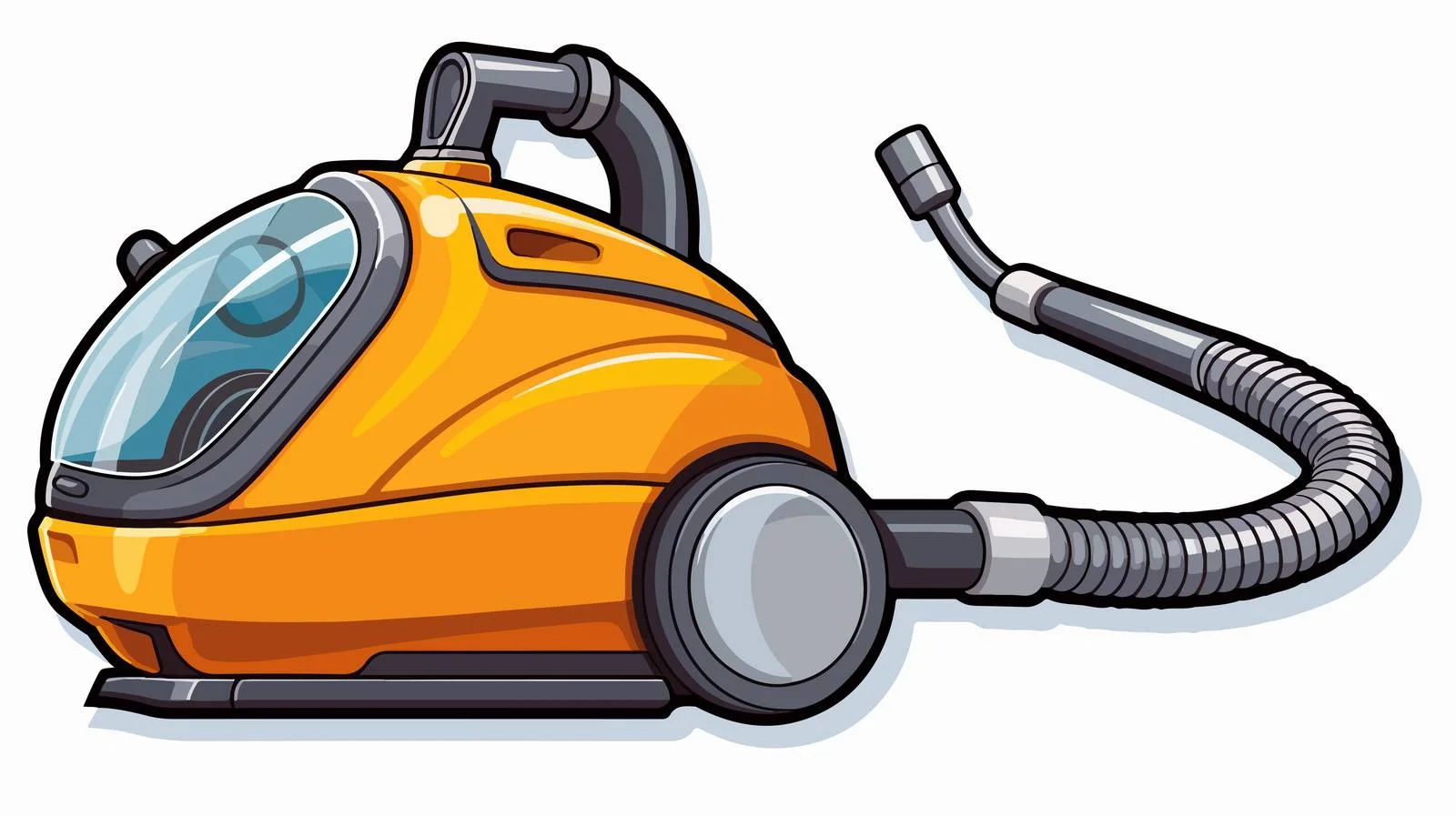Cartoon Vacuum Cleaner Sticker — free download from Dotvec
