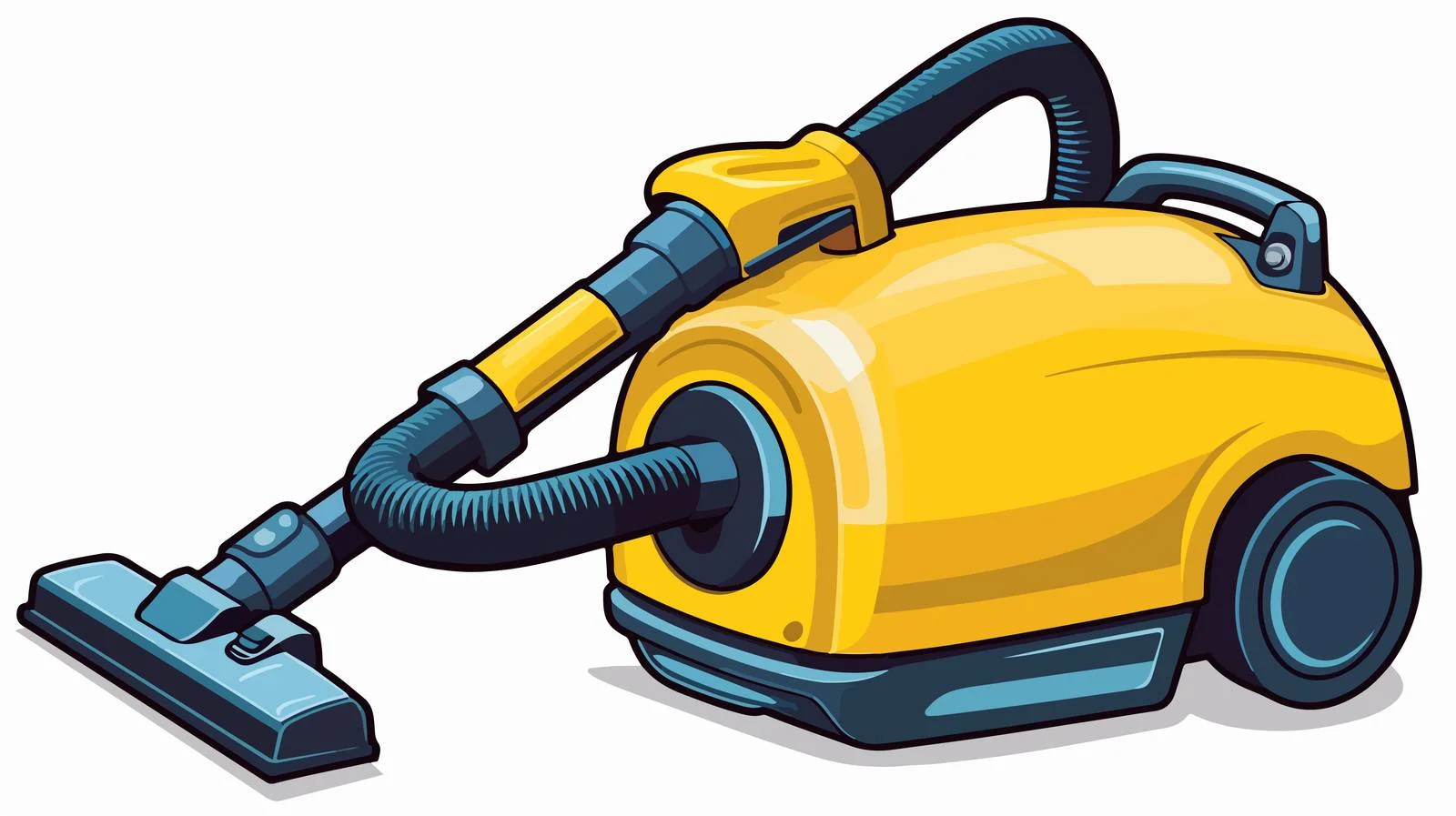 Cartoon Vacuum Cleaner Sticker — free download from Dotvec
