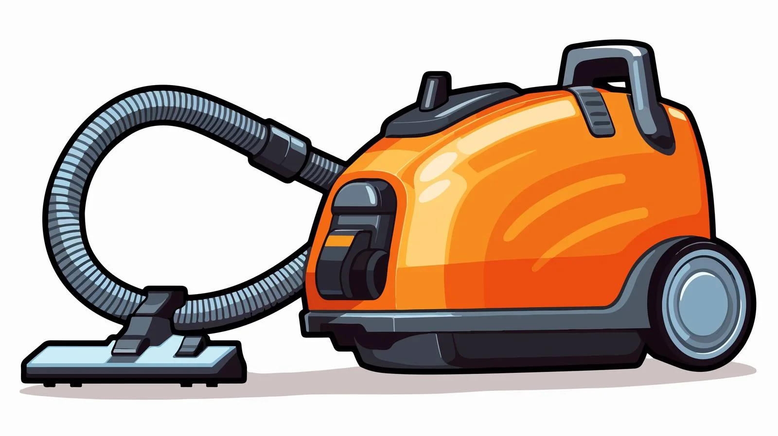 Cartoon Vacuum Cleaner Sticker — free download from Dotvec