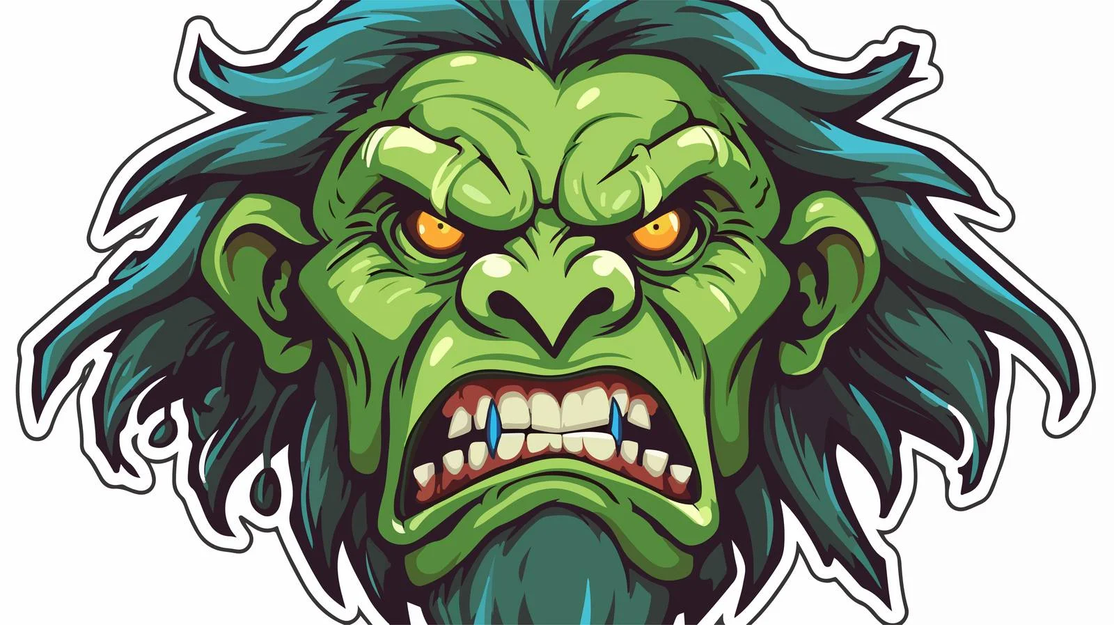 Crying Orc Druid Sticker