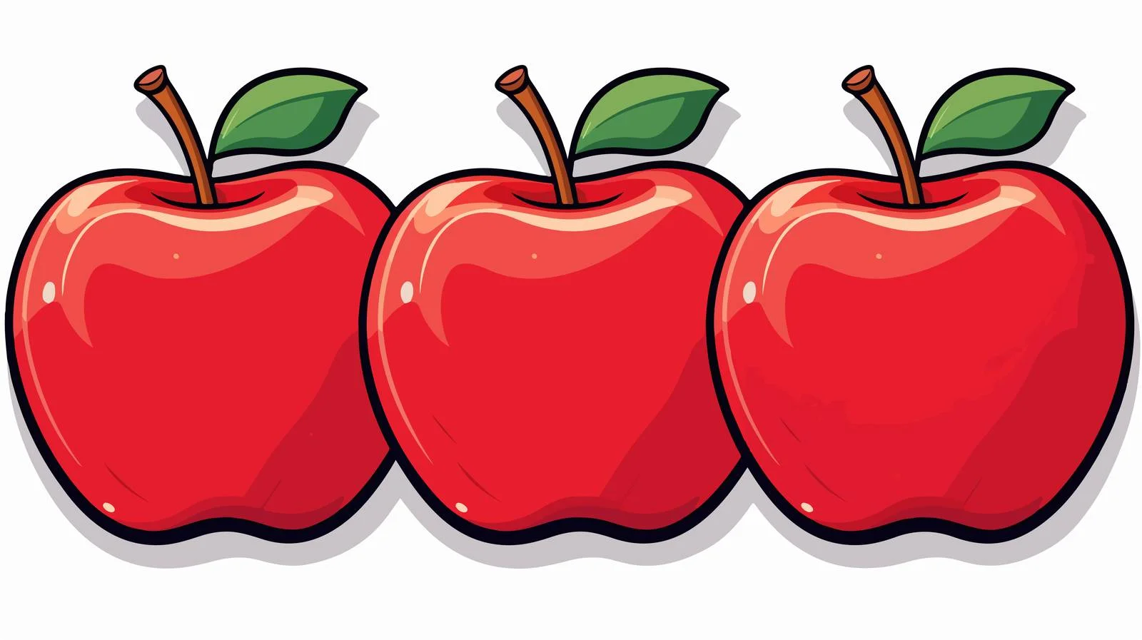 Cute Cartoon Apple Sticker — free download from Dotvec