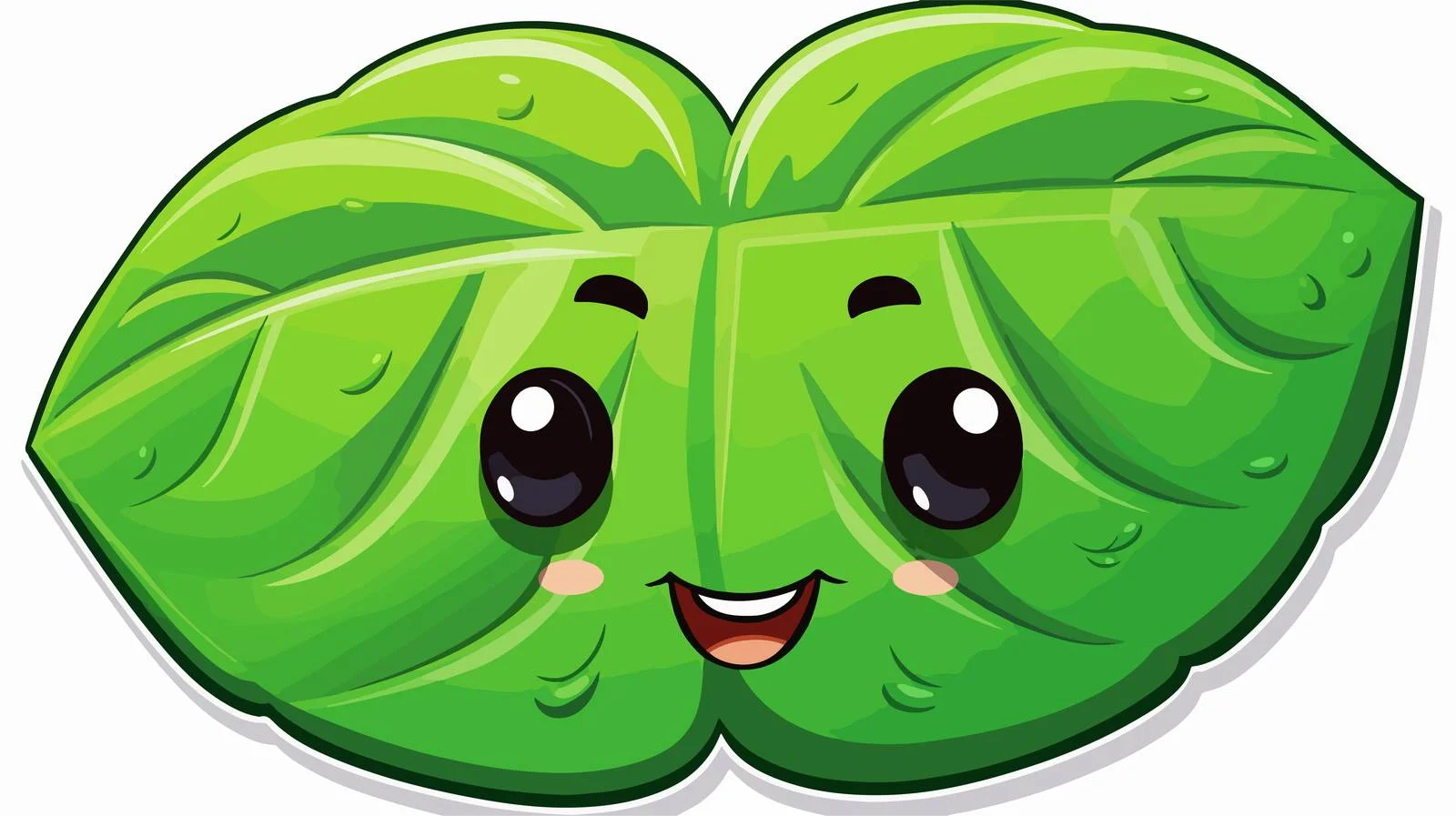 Expressional Leaf Sticker — free download from Dotvec