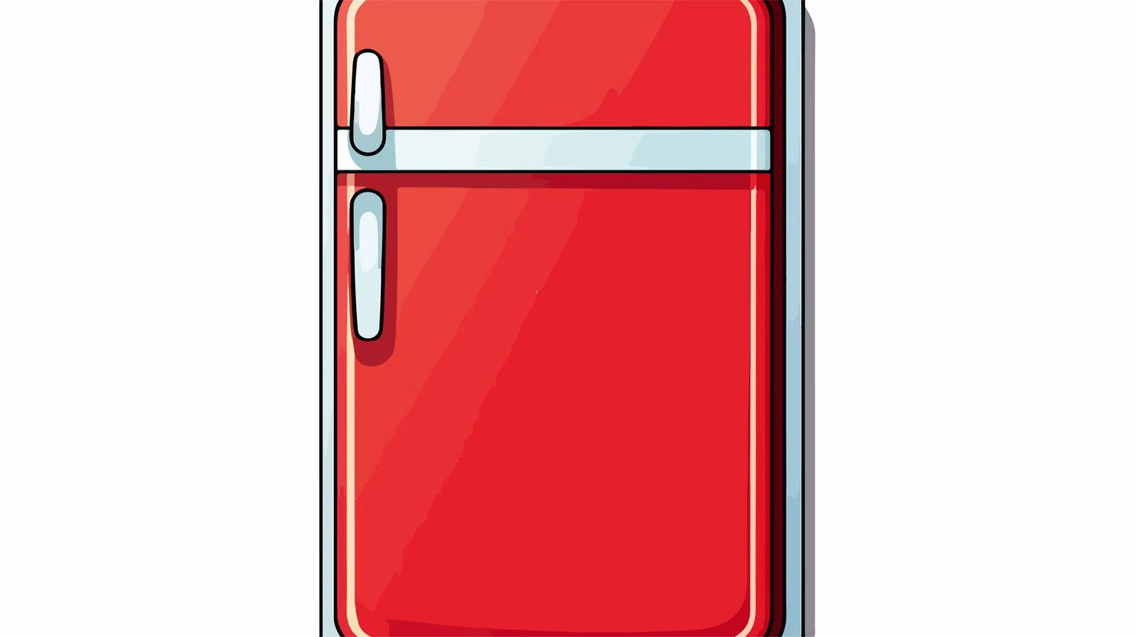 Cute Cartoon Fridge Freezer Sticker — free download from Dotvec