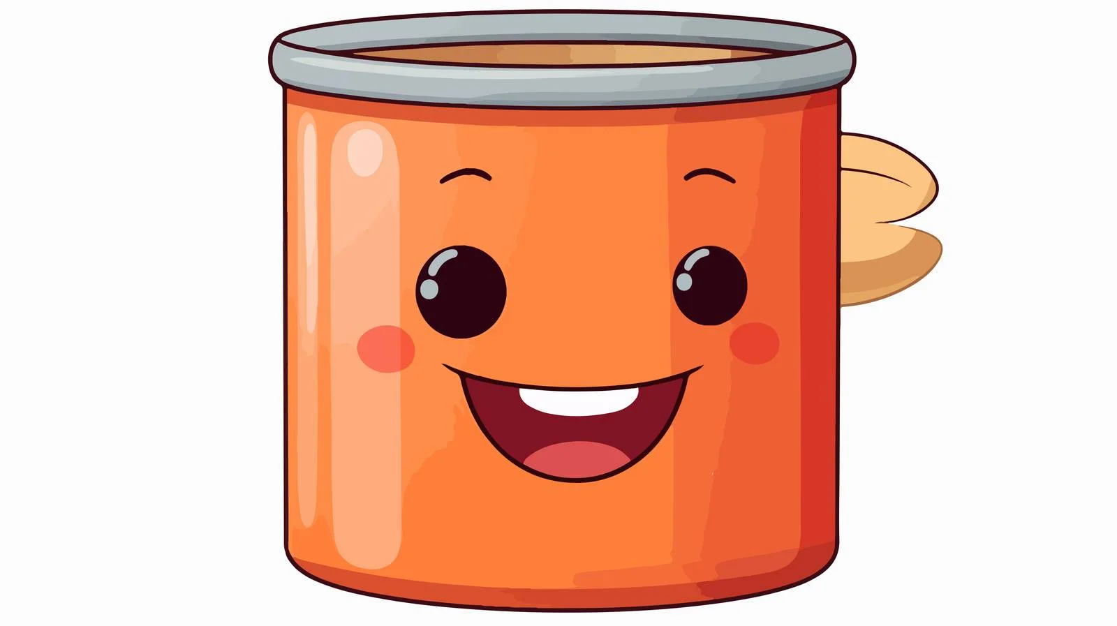 Cute Cartoon Pencil Pot Sticker — free download from Dotvec