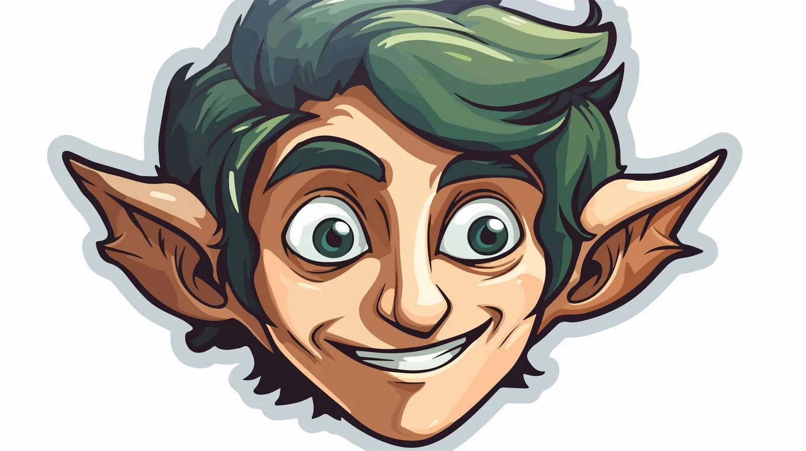 Elf Bard Character Sticker — free download from Dotvec