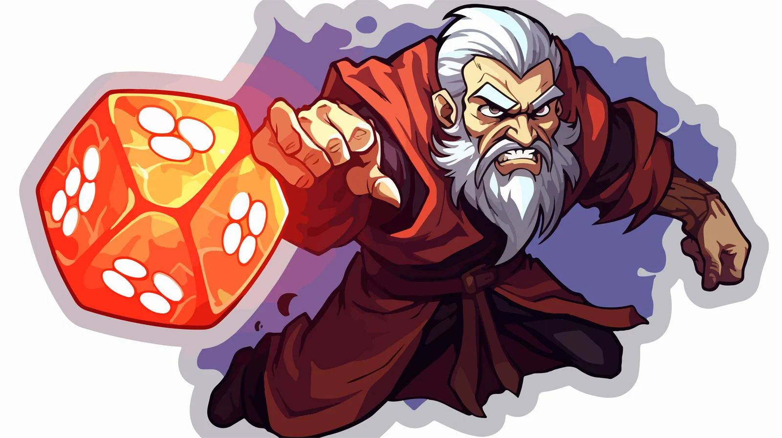 Epic Fighter Sticker with Natural 20 D20 — free download from Dotvec