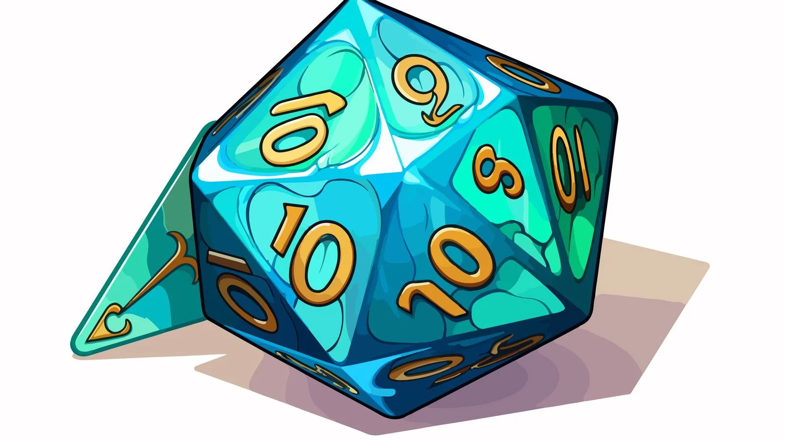 Natural 20 D20 Dice Roll Sticker — free download from Dotvec