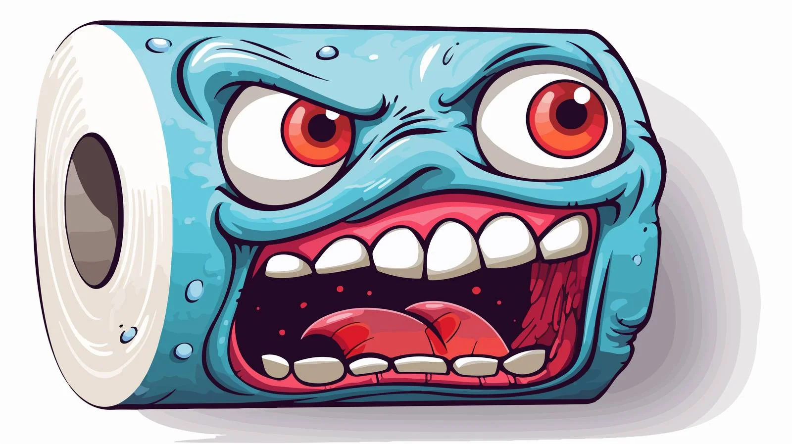 Original Toilet Paper Sticker Character — free download from Dotvec