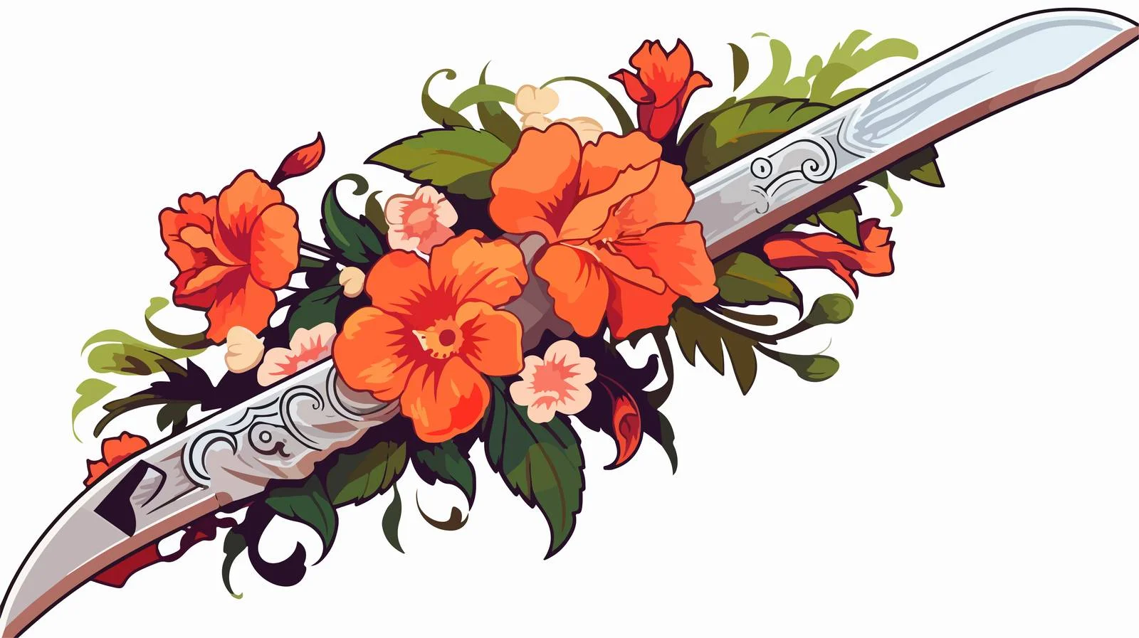 Traditional Dagger Tattoo Sticker — free download from Dotvec