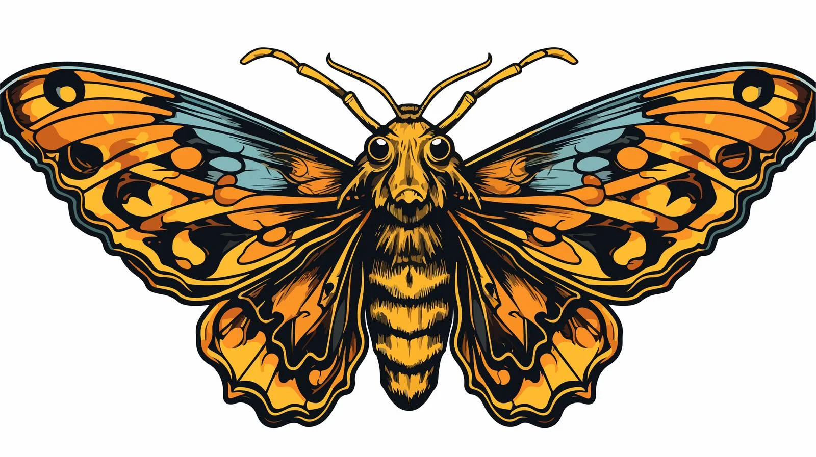 Traditional Style Death Tattoo Sticker — free download from Dotvec