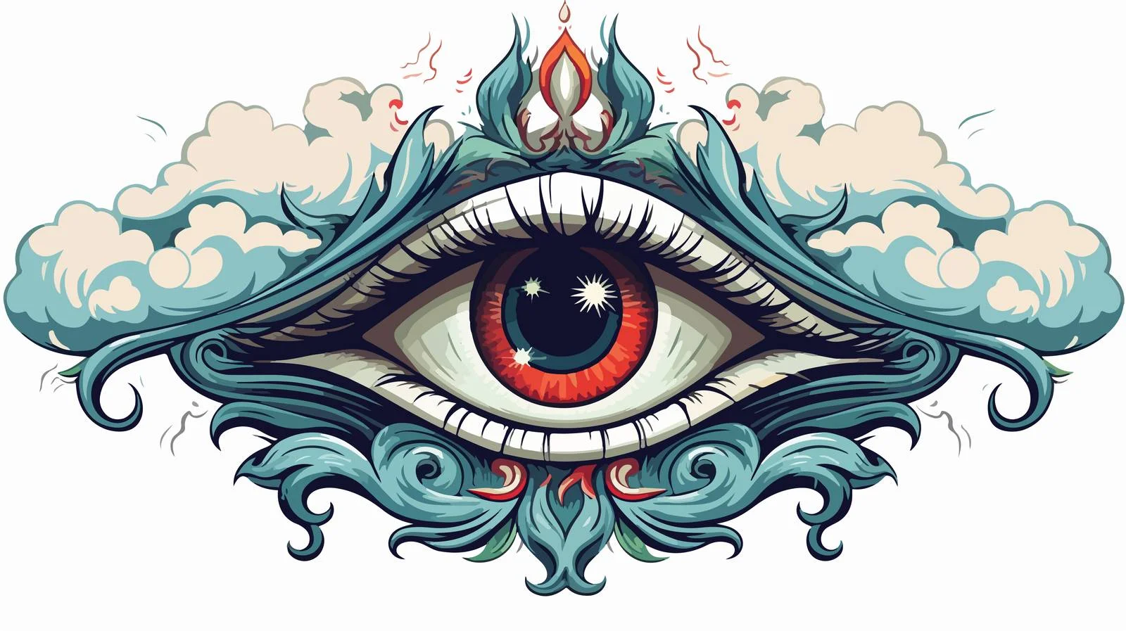 Traditional Style Tattoo Sticker — free download from Dotvec