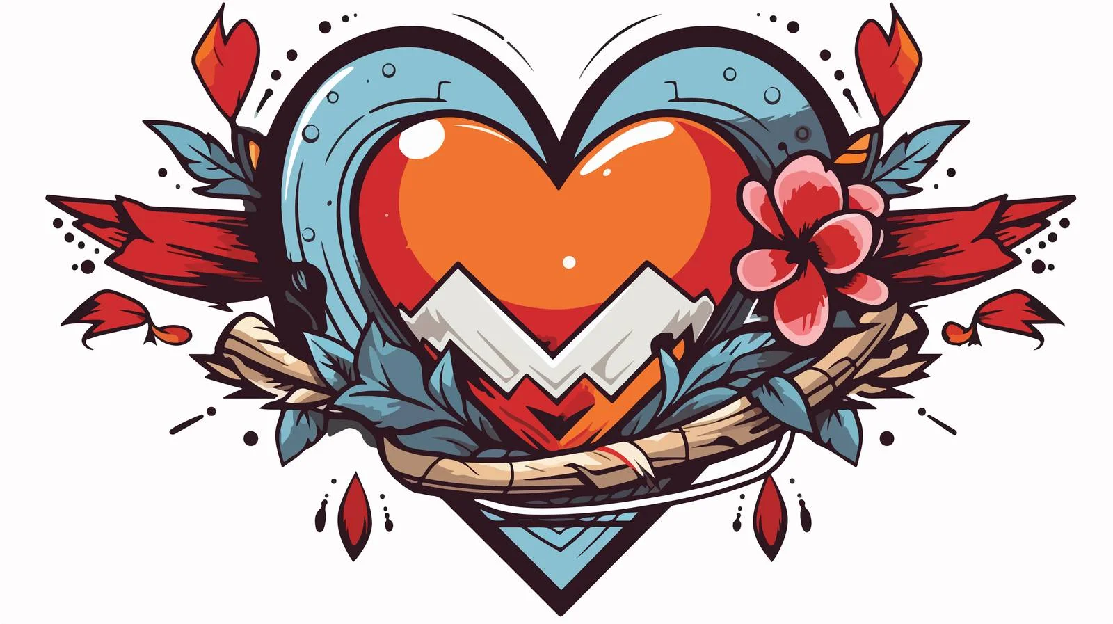 Traditional Arrow Tattoo Sticker — free download from Dotvec