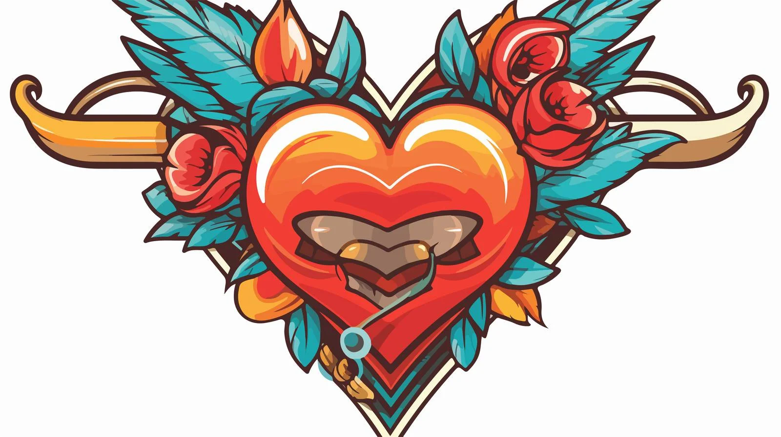 Traditional Arrow Tattoo Sticker — free download from Dotvec