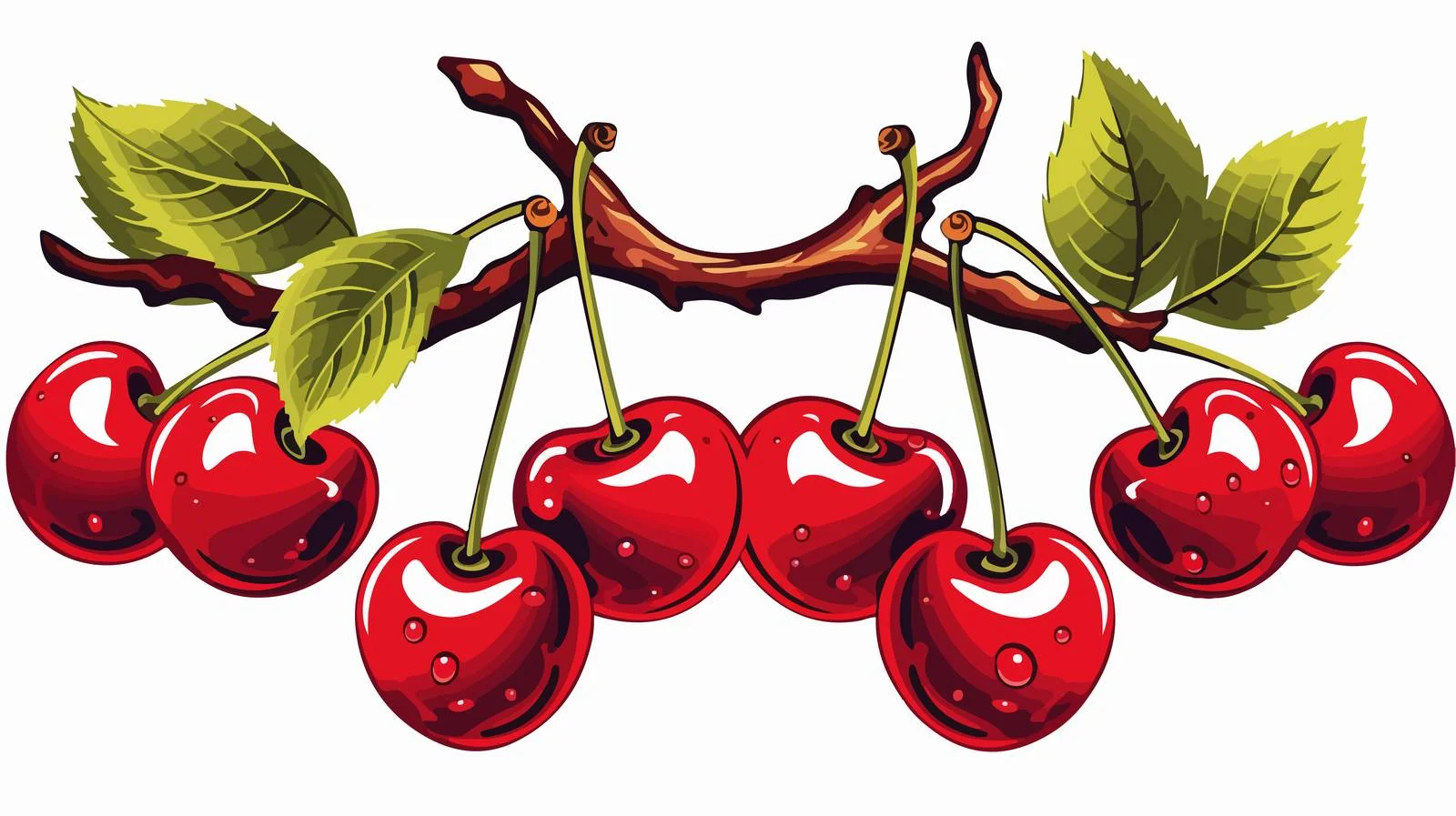 Cherries Traditional Tattoo Sticker — free download from Dotvec