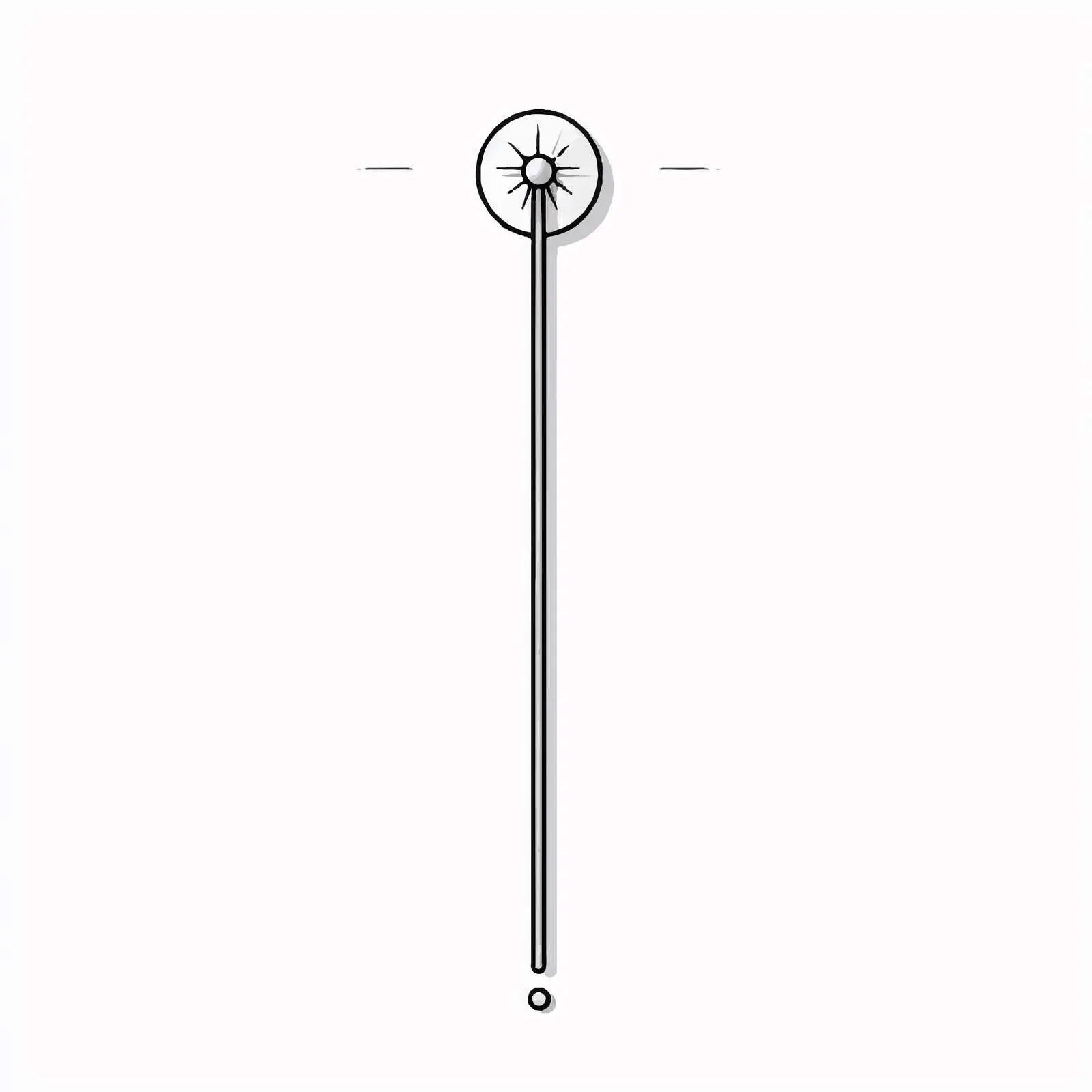 Stickpin Outline Vector Illustration on White Background — free download from Dotvec