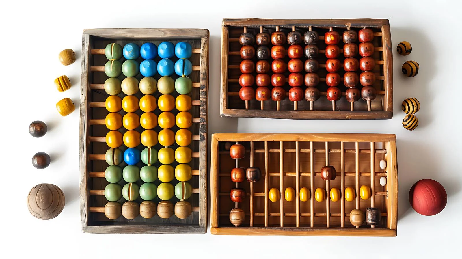 Traditional Abacus on White Background — free download from Dotvec