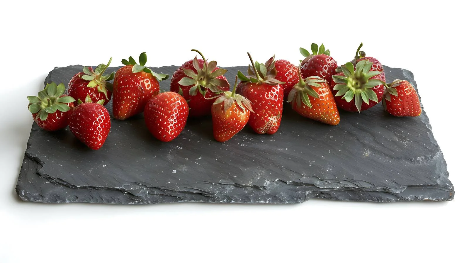 Vibrant Strawberries on Slate Board Composition — free download from Dotvec