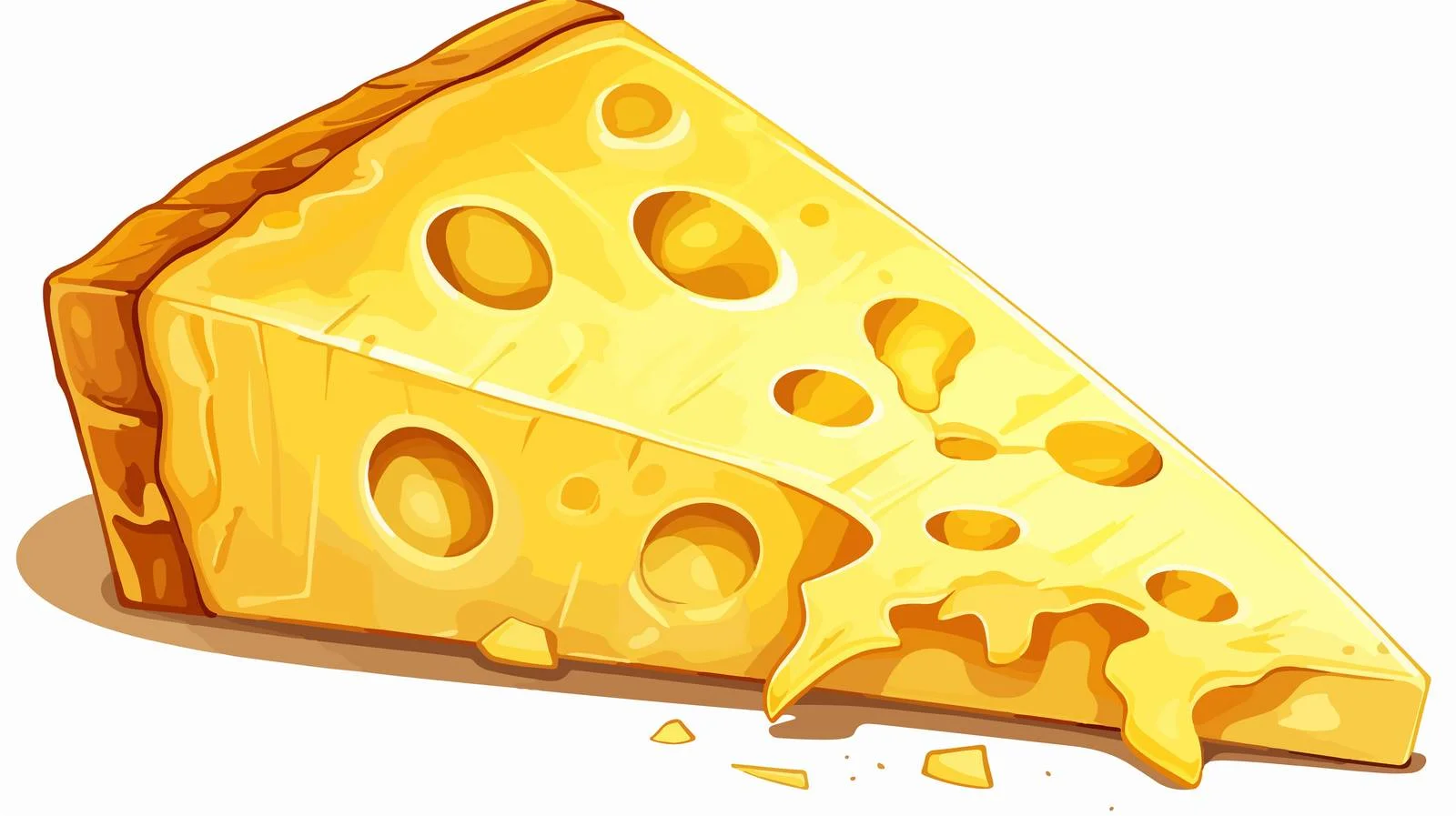 Cheese Cartoon Vector Illustration — free download from Dotvec