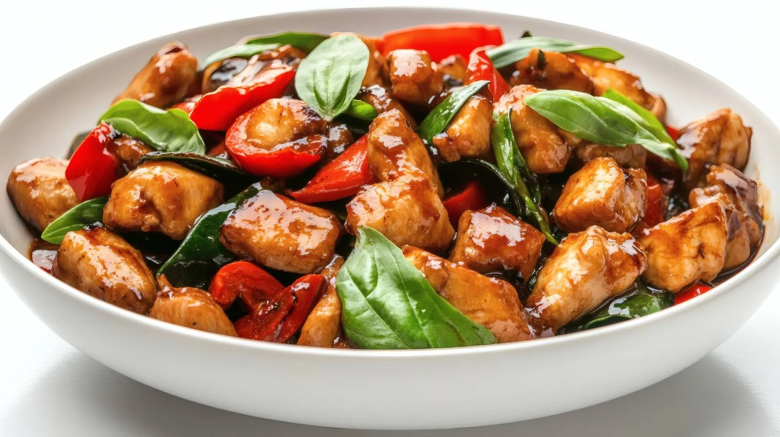 Chicken Stir-Fry on White Background — free download from Dotvec