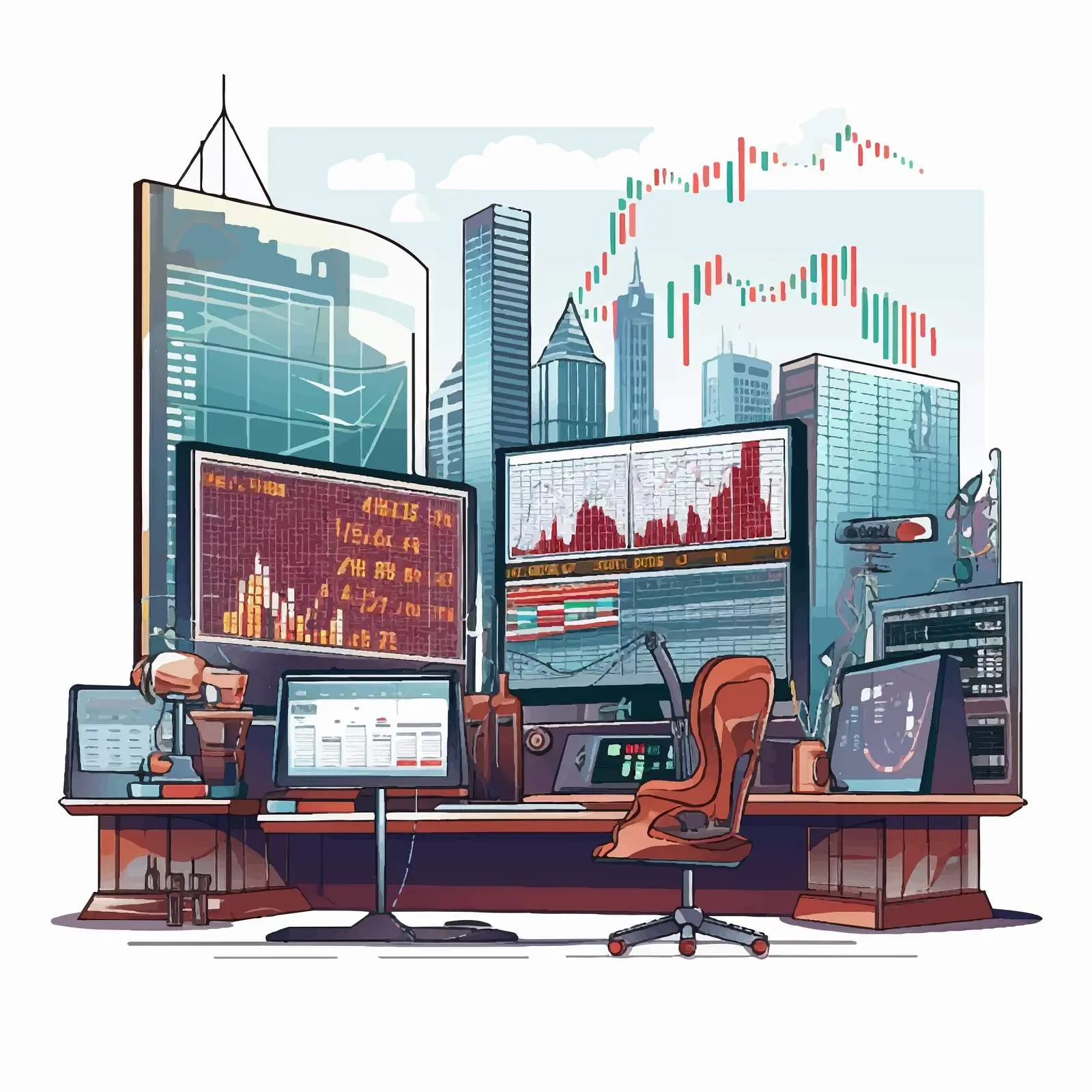 Stock Exchange Vector Design Illustration – free money management image from Dotvec