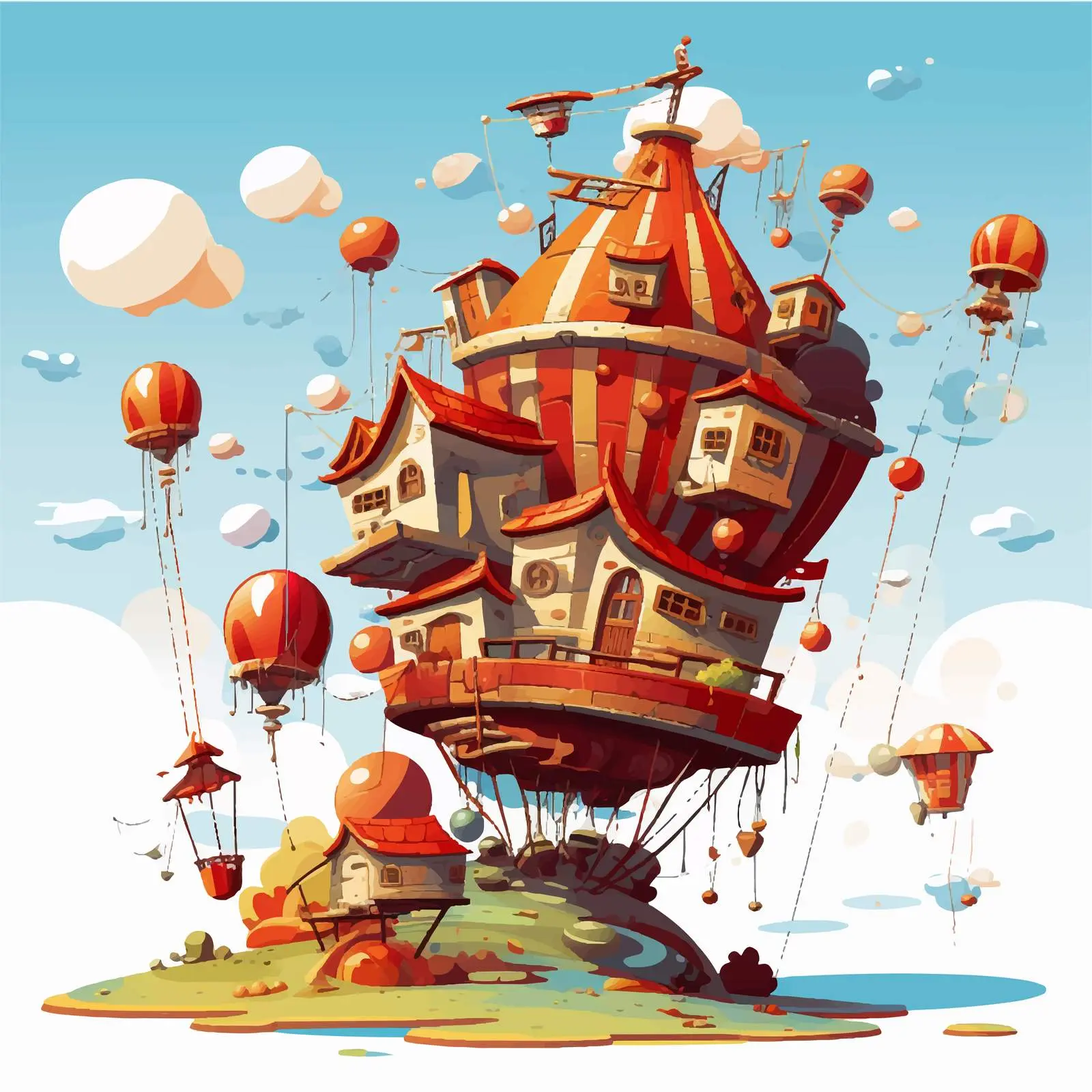 Cartoon Vector Illustration on White Background — free download from Dotvec