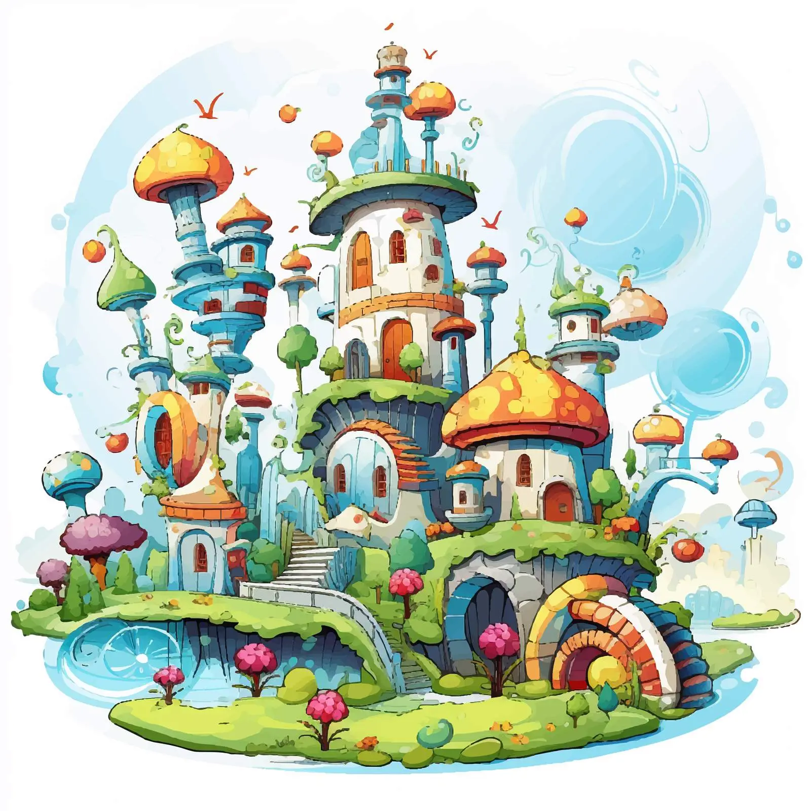 Cartoon Vector Illustration Isolated on White Background — free download from Dotvec